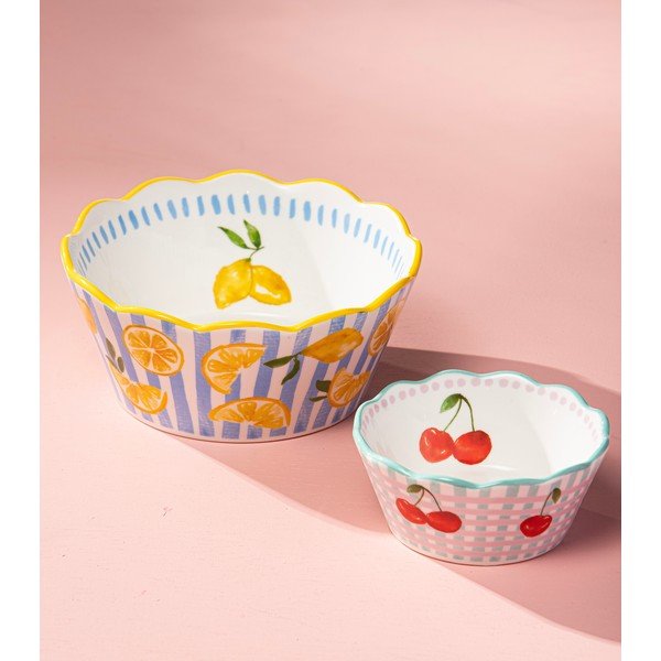 Sárga-világoskék tál ø 16 cm Capri – Ladelle-image-3