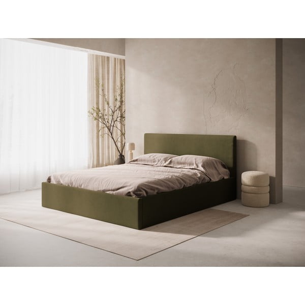 Zöld kárpitozott ágytámla 150,5x100 cm Remo – Micadoni -image-1