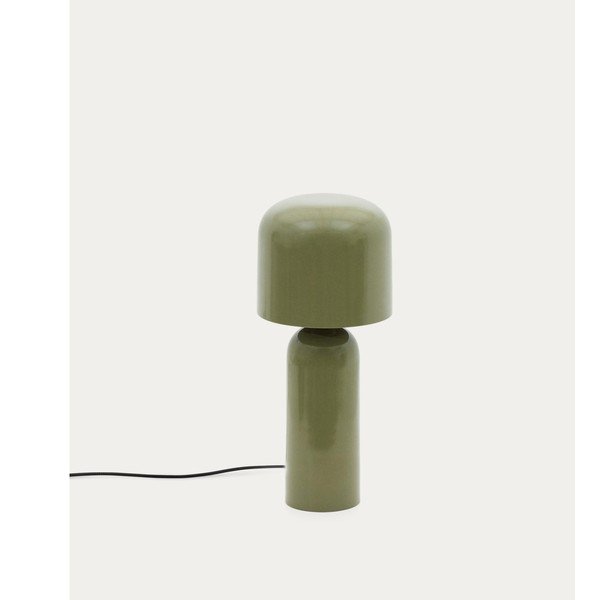 Zöld fém asztali lámpa (magasság 38 cm) Monze – Kave Home-image-4