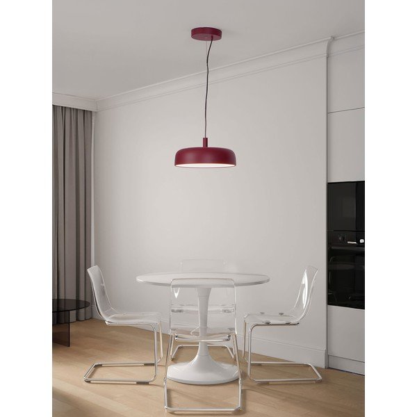 Borvörös alumínium LED dimmelhető függőlámpa ø 40 cm Noelia – Nova Luce-image-1