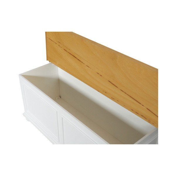 Nara fa fedeles fehér tároló láda-image-1