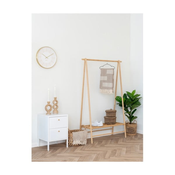 Világosbarna újrahasznosított pamut takaró 130x180 cm Adana – House Nordic-image-1