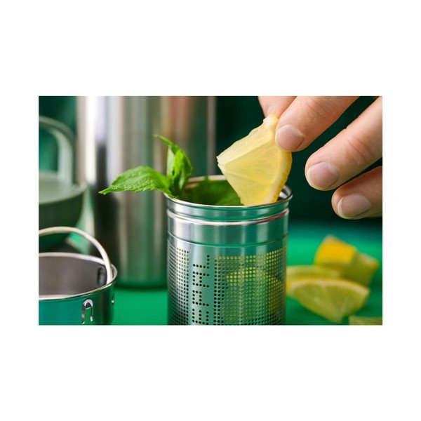 Ezüstszínű-zsályaszínű rozsdamentes acél termopalack 500 ml Ellipse – Mepal-image-4