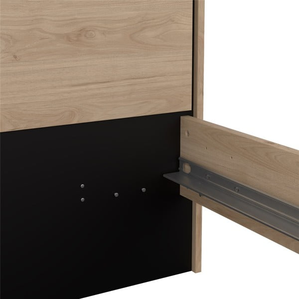 Natúr színű franciaágy ágyrács nélkül 160x200 cm Ry – Tvilum-image-4