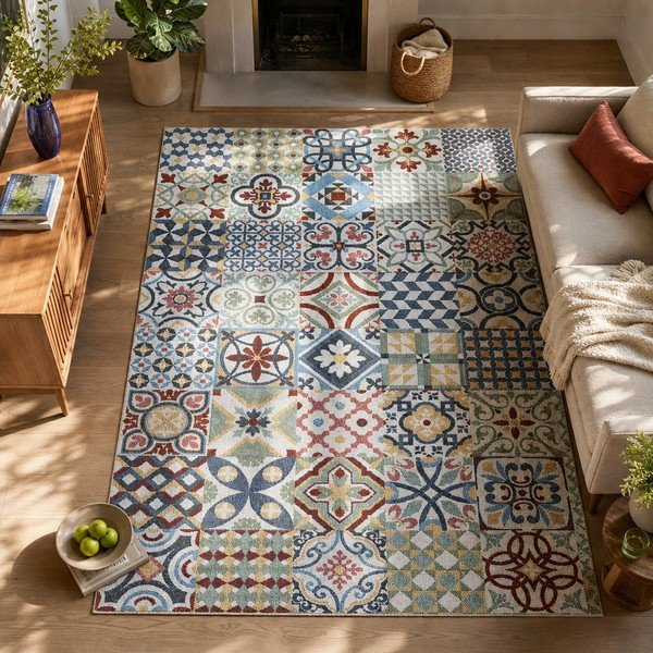 Azulejos szőnyeg, 140 x 200 cm - Universal-image-1