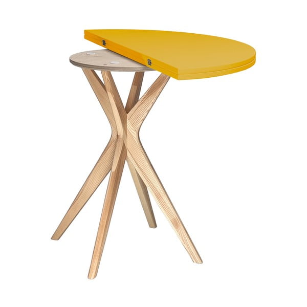 Kerek bővíthető étkezőasztal 45x90 cm Jubi – Ragaba-image-3