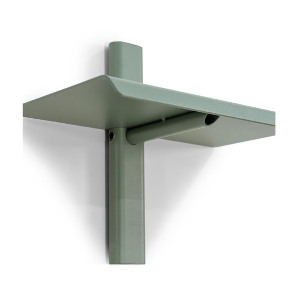 Szürkészöld fém fali polc 28 cm Hola – Spinder Design-image-2
