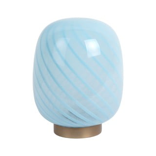 Világoskék asztali lámpa üveg búrával (magasság 20 cm) Summer Globe – Leitmotiv