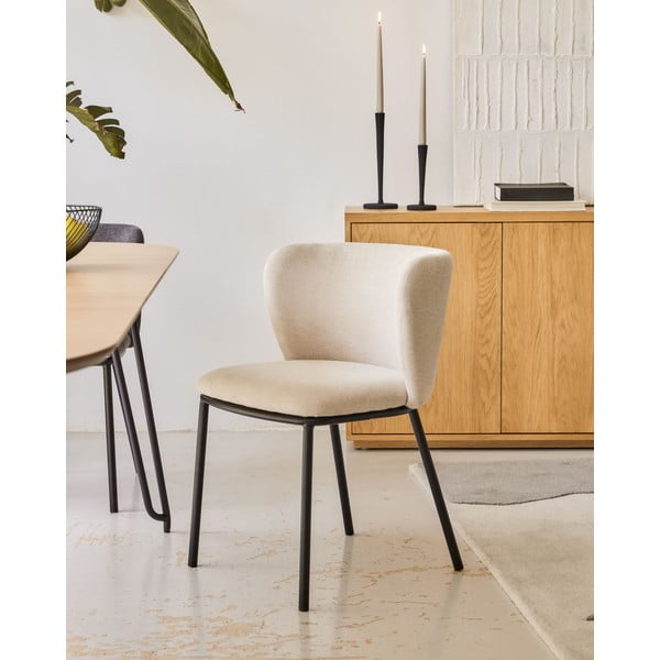 Bézs étkezőszék Ciselia – Kave Home-image-1