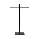 Fekete fém törölközőtartó, magasság 86 cm - Blomus