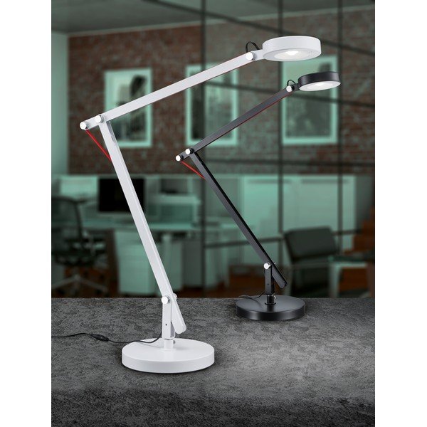 Fekete LED asztali lámpa hajlítható szerkezettel (magasság 90 cm) Amsterdam – Trio-image-2