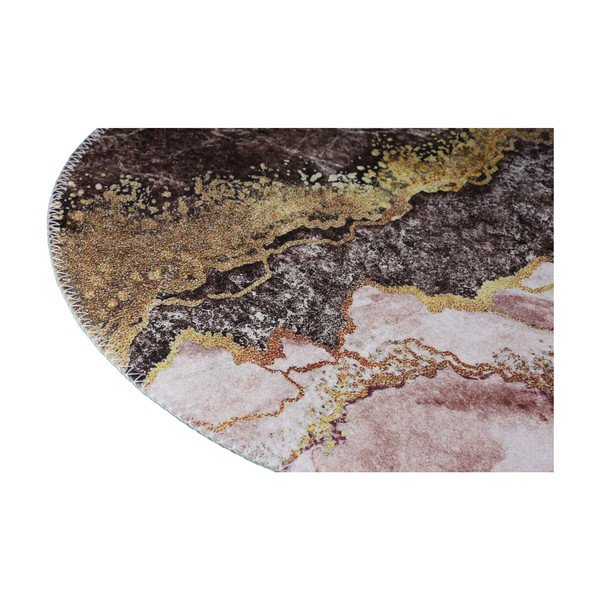 Barna-aranyszínű mosható szőnyeg 120x180 cm – Vitaus-image-2