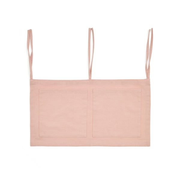 Rózsaszín pamut zsebes tároló kiságyra 45 cm Laily – Kave Home