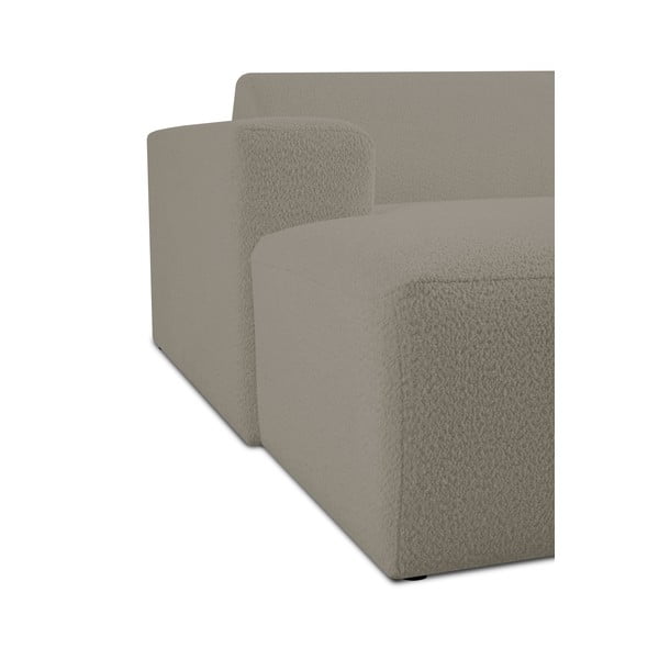 Világosbarna buklé kanapé modul (bal oldali) Roxy – Scandic-image-4