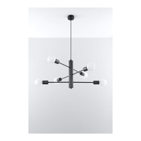 Donato 6 fekete mennyezeti lámpa - Sollux-image-2