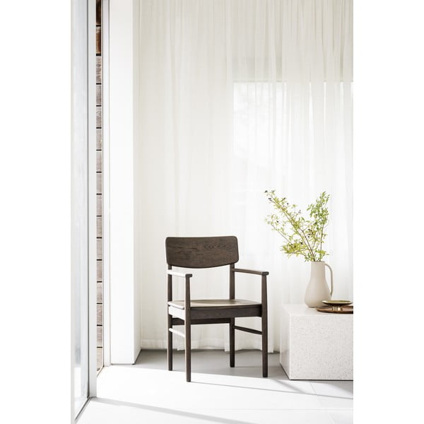 Sötétbarna tölgyfa étkezőszék Maidstone – Rowico-image-1