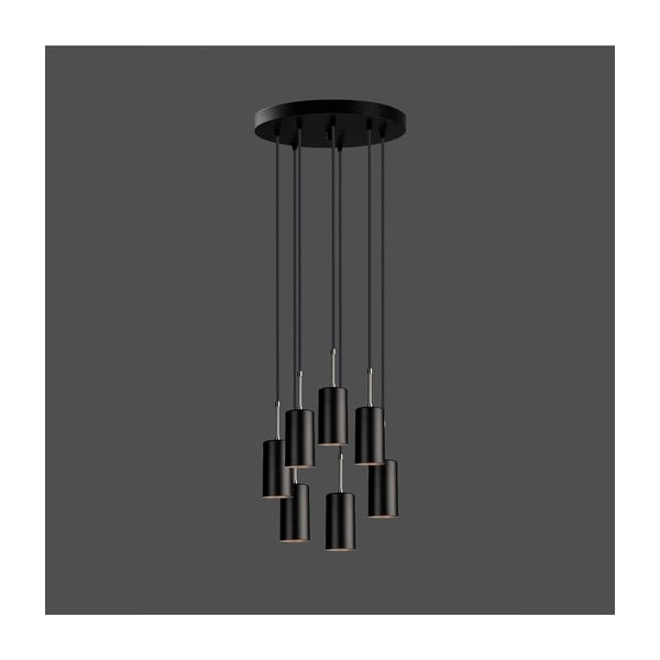 Geo fekete függőlámpa, magasság 120 cm - Squid Lighting-image-1