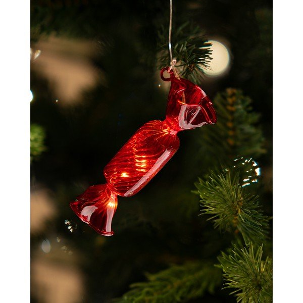 Piros függő karácsonyi fénydekoráció ø 1,5 cm Hannah – Sirius-image-1