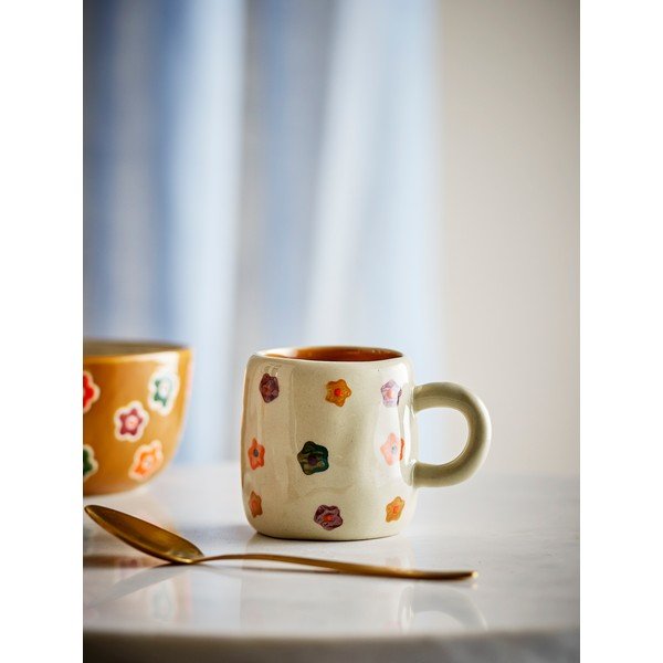 Bézs kőedény gyerek bögre 130 ml Addy – Bloomingville Mini-image-1