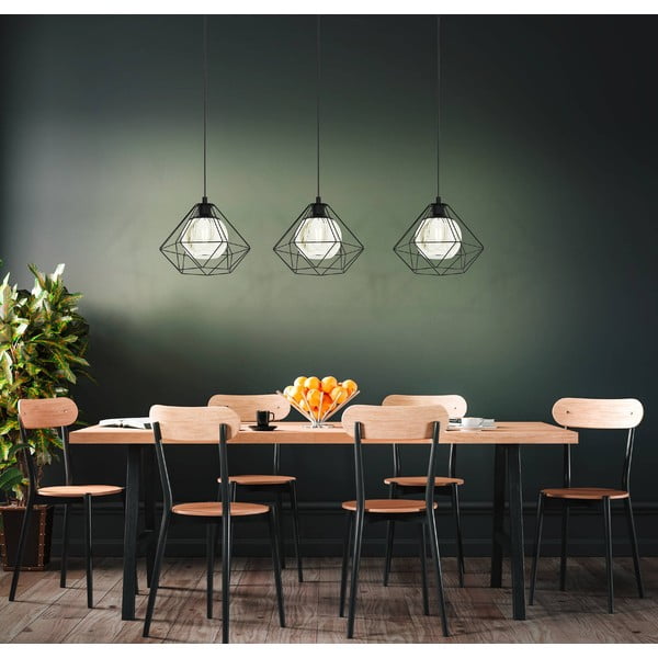 Fekete függőlámpa üveg búrával VERNHAM – EGLO-image-1