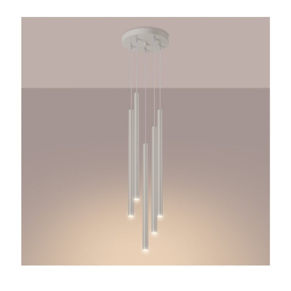 Krémszínű függőlámpa ø 25 cm Fideus – Sollux-image-1