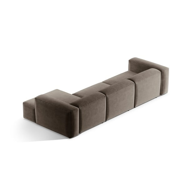 Barna sarokkanapé (jobb oldali-heverő résszel) Bergamo – Cosmopolitan Design-image-4