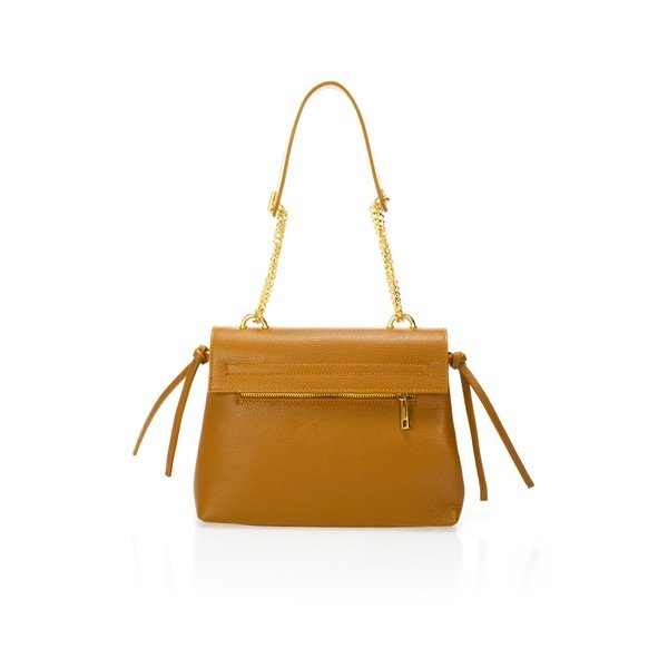 Anna narancssárga bőrtáska - Federica Bassi-image-2