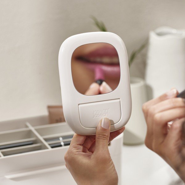 Bézs műanyag fürdőszobai rendszerező kozmetikumokhoz Viva – Joseph Joseph-image-4