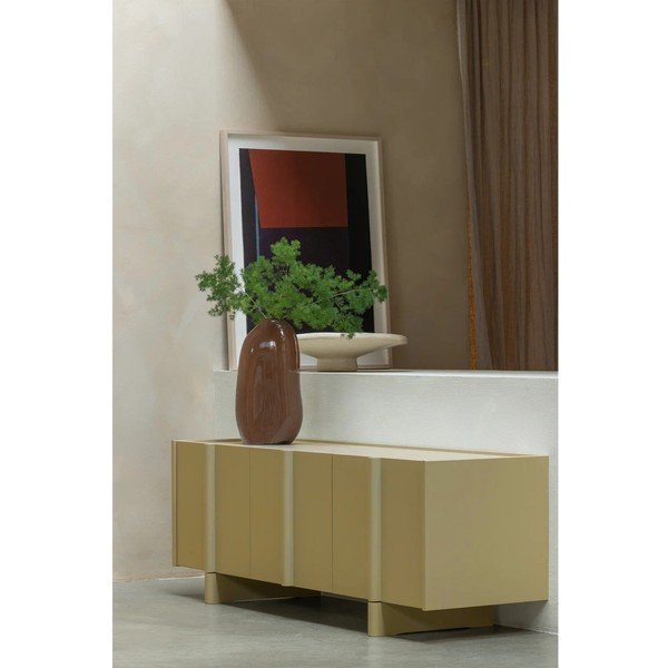 Zöld borovi fenyő TV-állvány 152x53x46 cm Basu – WOOOD-image-1