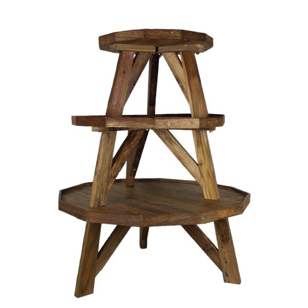 Diamond teakfa dohányzóasztal, Ø 90 cm - HSM collection-image-1