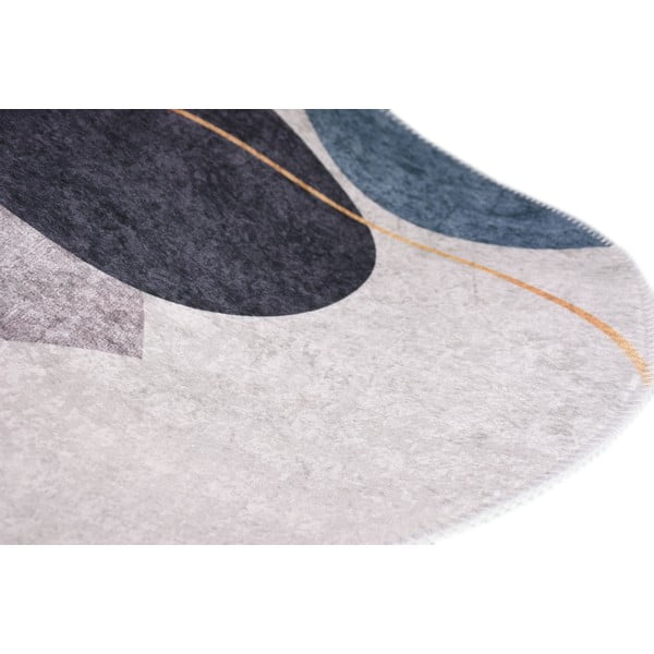 Kék-szürke mosható szőnyeg 60x100 cm Oval – Vitaus-image-2