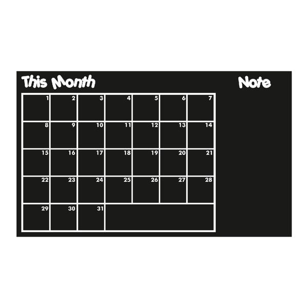 This Month tábla alakú falmatrica