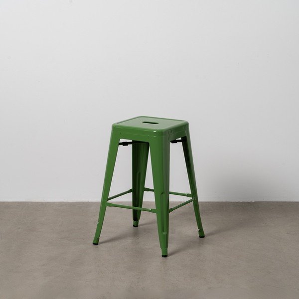 Zöld fém bárszék szett 2 db-os (ülésmagasság 61 cm) – Ixia-image-1