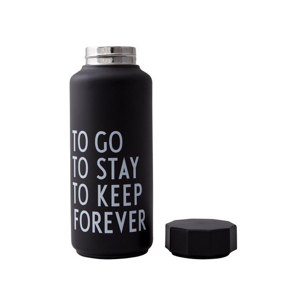 Forever fekete termosz, 500 ml - Design Letters-image-2