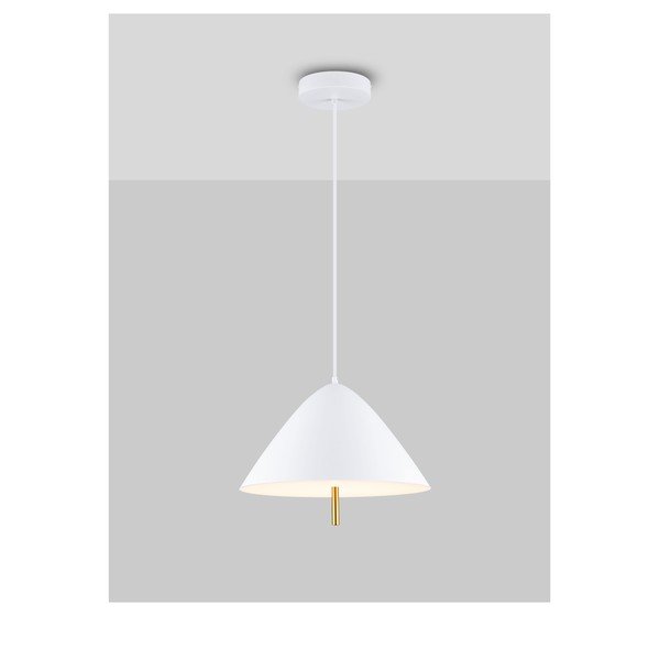 Fehér fém LED függőlámpa fém búrával ø 40 cm Oros – Nova Luce-image-4