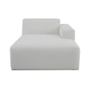 Fehér buklé kanapé modul (jobb oldali) Roxy – Scandic