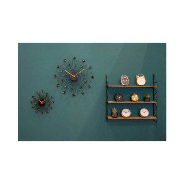 Wake Up aranyszínű fém ébresztőóra - Karlsson-image-1