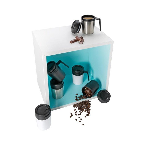 Coffee to Go ezüstszínű termo bögre, 160 ml - XD Design-image-4