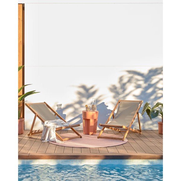 Vilena terrakotta színű beton kerti tárolóasztal, ⌀ 33 cm - Kave Home-image-2