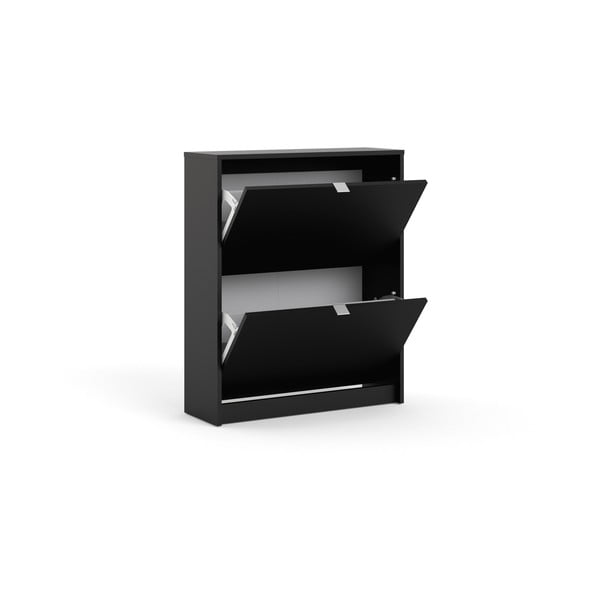 Fekete billenő ajtós cipőtartó Shoes – Tvilum-image-4