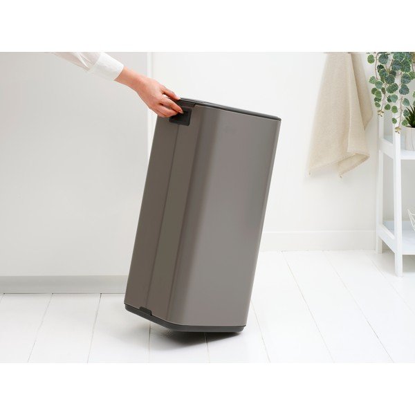 Szürke acél pedálos szemetes 30 l Bo – Brabantia-image-2