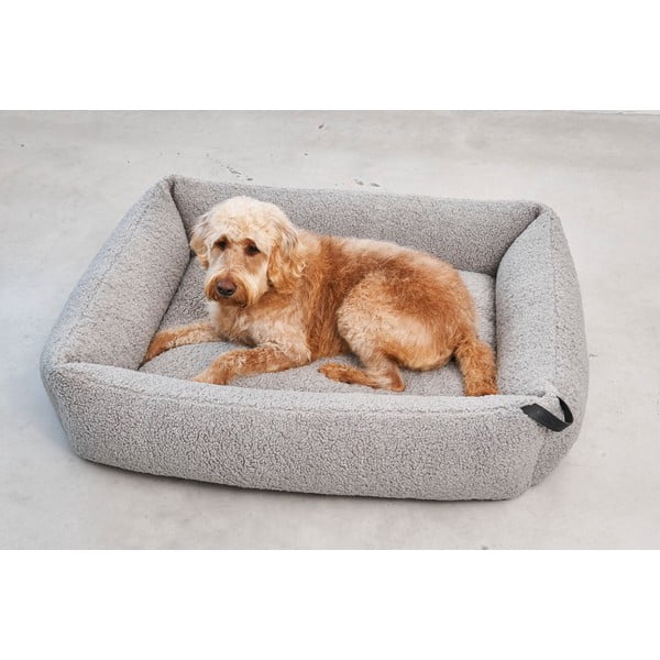 Szürke buklé fekhely kutyáknak 71x91 cm Senso Pebble M – MiaCara-image-2