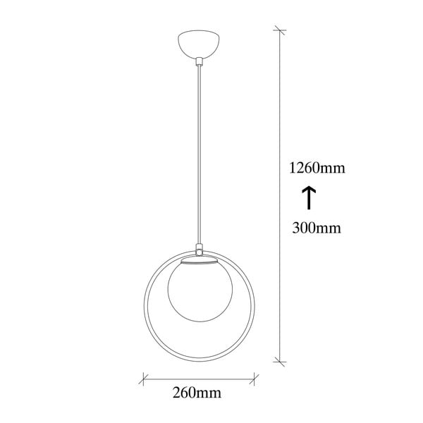 Vivi fekete fém függőlámpa - Opviq lights-image-1