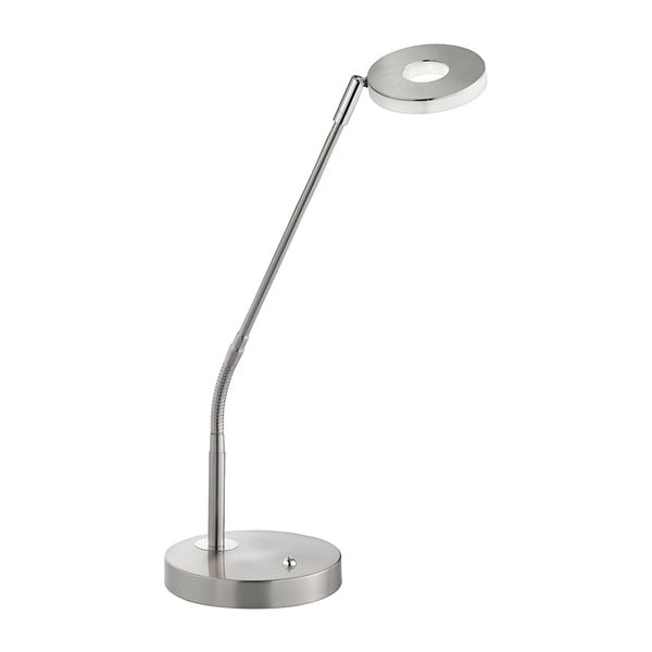 Ezüstszínű fém LED dimmelhető asztali lámpa (magasság 60 cm) Dent – Fischer & Honsel