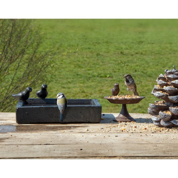 Eve fekete kerámia madáritató - Esschert Design-image-1