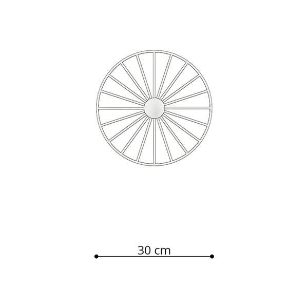 Fekete mennyezeti lámpa ø 30 cm Soho – Sollux-image-4