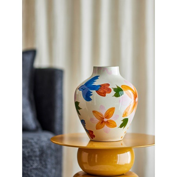 Kőedény kézzel festett váza (magasság 27 cm) Maricala – Bloomingville-image-1