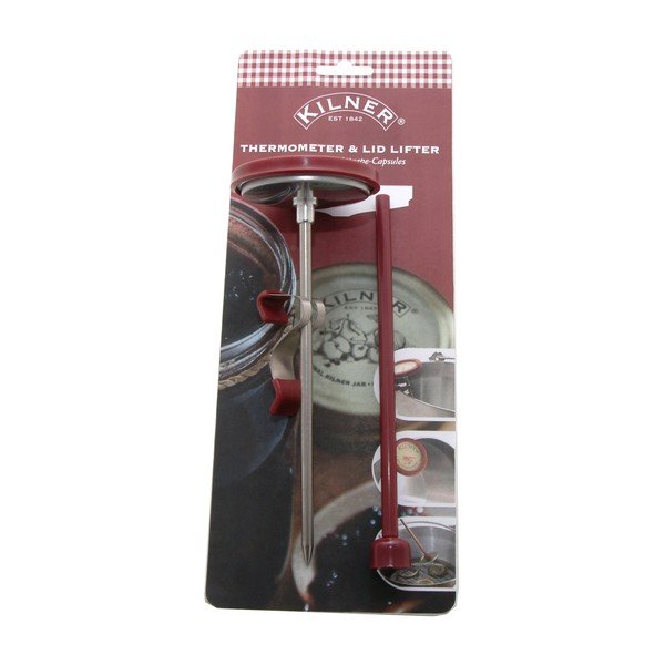 Piros rozsdamentes hőmérő - Kilner-image-4