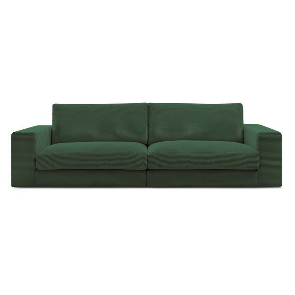 Sötétzöld kordbársony kanapé 274 cm Leonard – Bobochic Paris