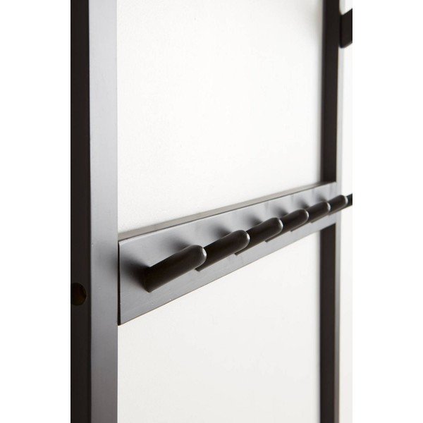 Fekete borovi fenyő előszoba bútor 75x190x32 cm Cole – Jotex-image-3